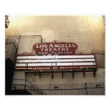 Los Angeles Theatre Vintage Sign Photo Art