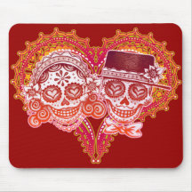 Los Novios - Dia de los Muertos Mousepads