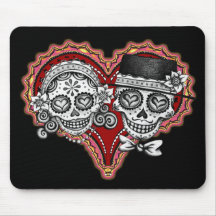 Los Novios - Dia de los Muertos Mousepads