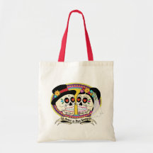 Los Novios Sugar Skull Bag (Spanish)