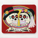 Los Novios Sugar Skull Mousepad (English)