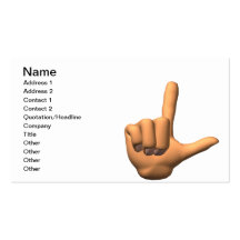 Loser Business Card Templates