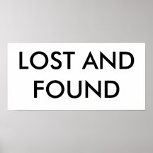 LOST AND FOUND PRINT