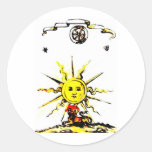 LOST BOOK OF NOSTRADAMUS ROUND STICKER