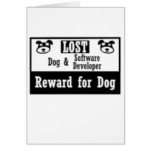 Lost Dog Software Developer Card