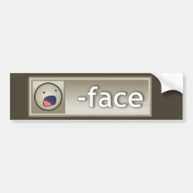 Lost Face Bumper Sticker