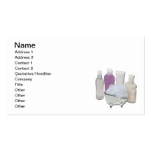 Lotion Cream Scrubber Tub Business Card Template