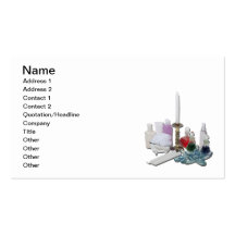 Lotion Potion Candles Relaxation Business Card Template