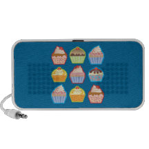 Lotsa Cupcakes Blue Doodle Speaker
