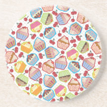 Lotsa Cupcakes n Cherries Coaster