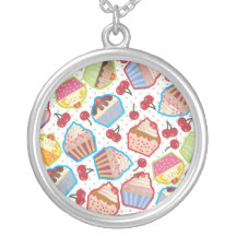 Lotsa Cupcakes n Cherries Necklace