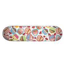 Lotsa Cupcakes n Cherries Skateboard