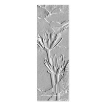 Lotus/Embossed-Like Photo Bookmark Business Card Template