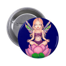 "Lotus Fairy" Button