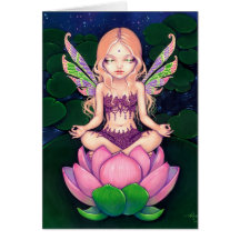 "Lotus Fairy" Greeting Card