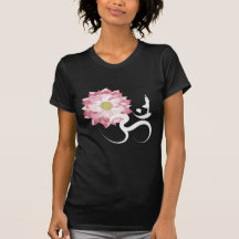 Lotus Flower, Yoga & Om T-shirt