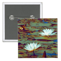 Lotus Flowers Pinback Button