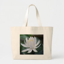 Lotus or waterlily and meaning canvas bag
