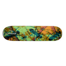 Loudmouth abstract sting skate deck