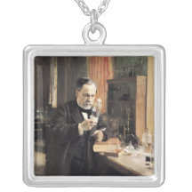Louis Pasteur  in his Laboratory, 1885 Necklace