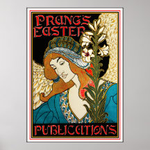 Louis Rhead Poster: Prang's Easter