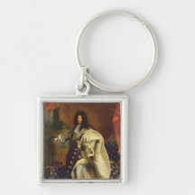 Louis XIV in Royal Costume, 1701 Key Chains