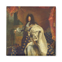 Louis XIV in Royal Costume, 1701 magnets