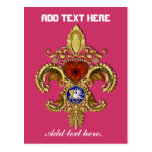 Louisiana Bicentennial Flor de lis View Hints Postcards