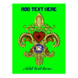 Louisiana Bicentennial Flor de lis View Hints Post Card