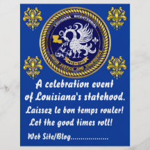 Louisiana Bicentennial  Mardi Gras Party See Notes Flyer Design