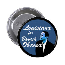 Louisiana for Barack Obama Pin