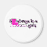 Louisiana Girly Girl Fridge Magnet