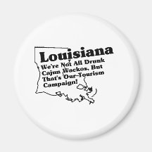 Louisiana State Slogan Fridge Magnet