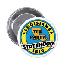 LOUISIANNA TEA PARTY STATE PINBACK BUTTON