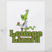 lounge lizard cartoon flyers