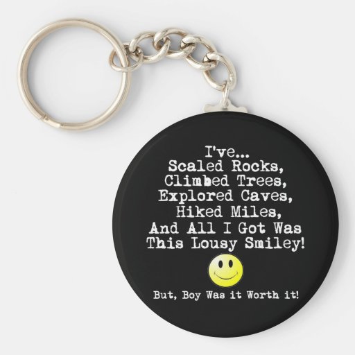 Lousy smiley! keychains