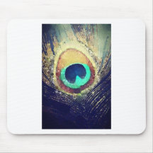 Love2Snap Peacock Feather Mousepads