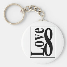 Love (8) Infinity Key Chains
