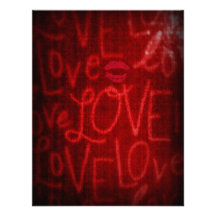 Love and a Kiss Personalized Announcement