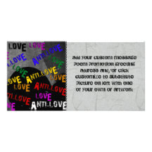 Love and Anti-Love Personalised Photo Card