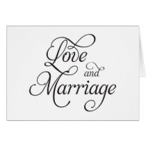 Love and Marriage Card cards