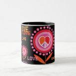 Love and peace Flower Mug