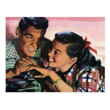 Love and Romance, Vintage Save the Date! Post Cards