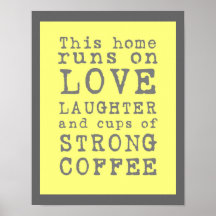 Love and Strong Coffee Poster