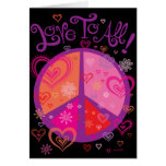 Love and the Peace Sign Valentine's Card