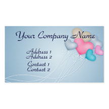 Love Balloons Business Card Templates