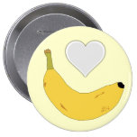 Love Banana Round Button