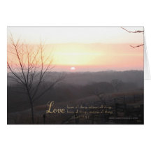 Love Bears All Things 1 Cor. 13:4,7 Greeting Card
