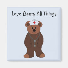 Love Bears All Things Refrigerator Magnets