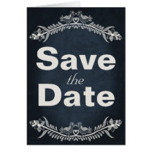 Love Bird Vines, save the date Greeting Cards
